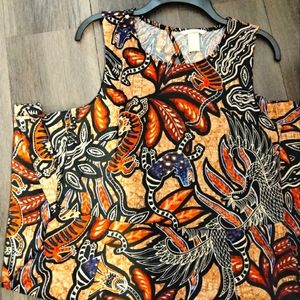 🌟NWOT Summer closet clearance 🌟 H&M Safari Print A-line dress Sze Large